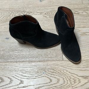 Lucky Brand black suede booties